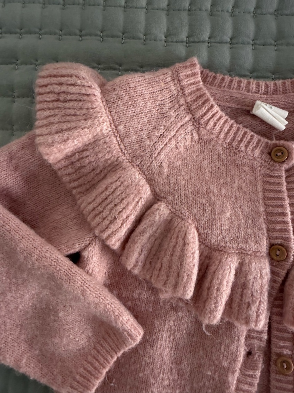 H&M Pink Knit Ruffle Cardigan - Picture 4 of 6